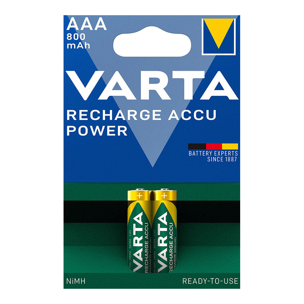 Blíster 2UN - Pilhas Recarregáveis ACCU POWER AAA - HR03 800 mAh