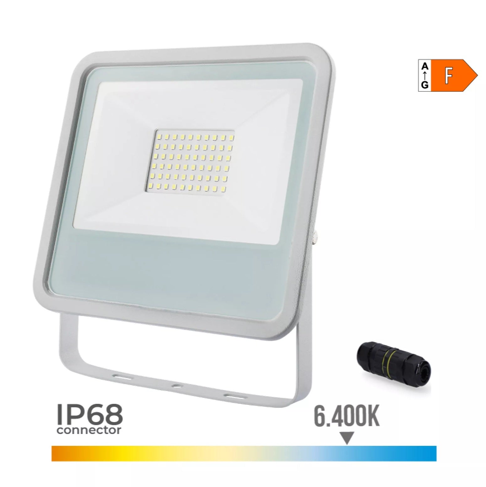 Holofote Projetor Led Branco 50W - EDM
