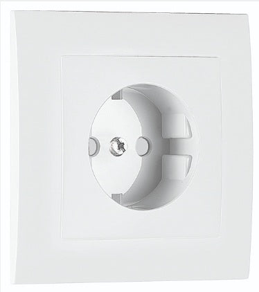 Efapel 90903T - Espelho Schuko Monobloco c/ Obturador