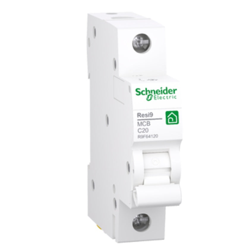 Disjuntor Resi9 1P 20A C R9F64120 - Schneider