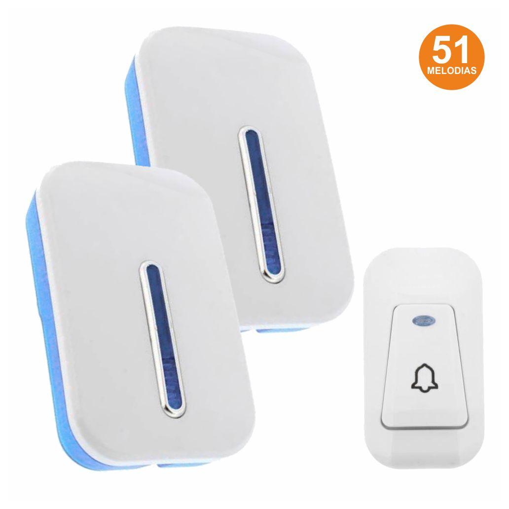 Campainha s/ Fios c/ 2 Receptores 230V 150M