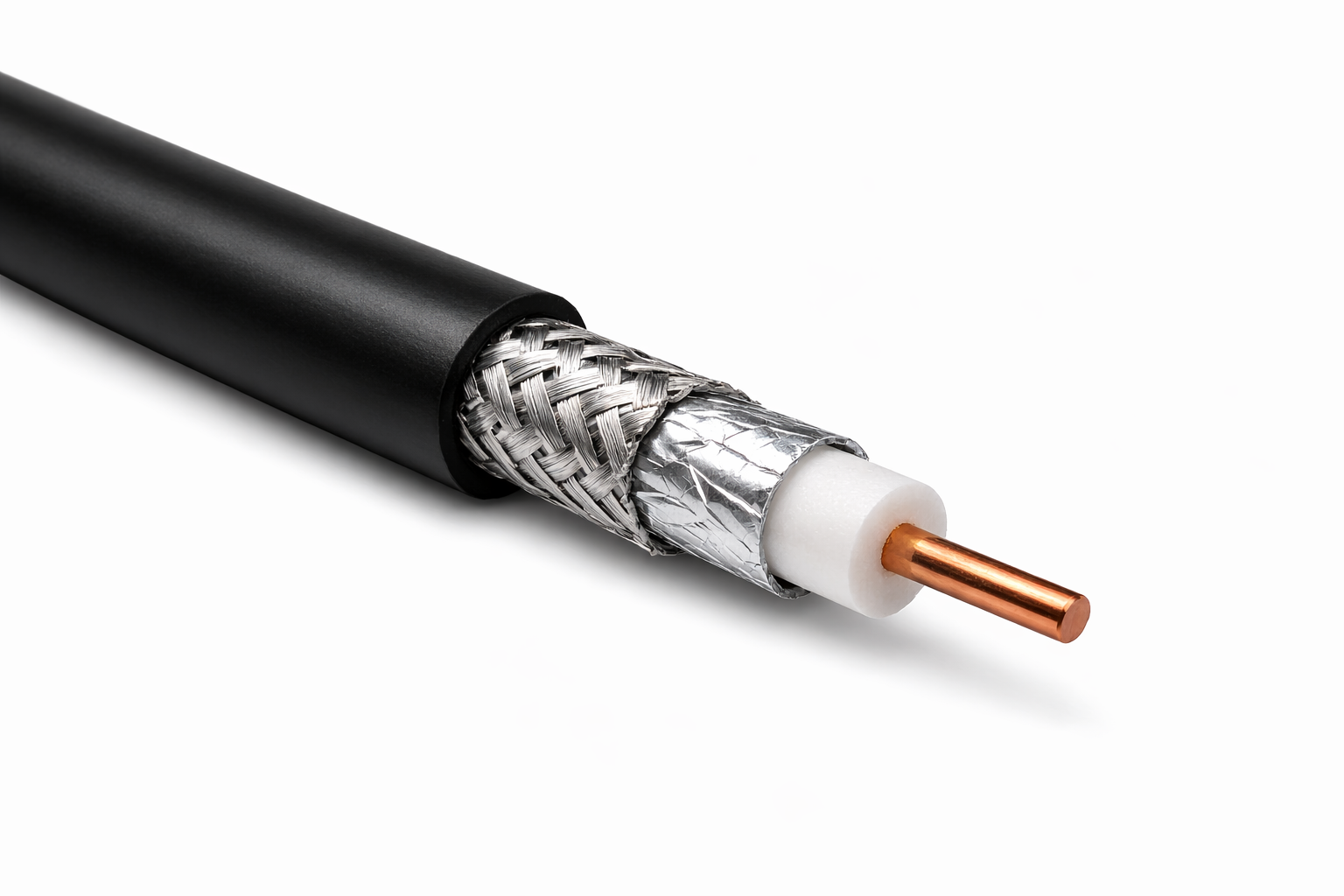Cabo Coaxial RG6 N48HV3 Exterior - Preto (ao metro)