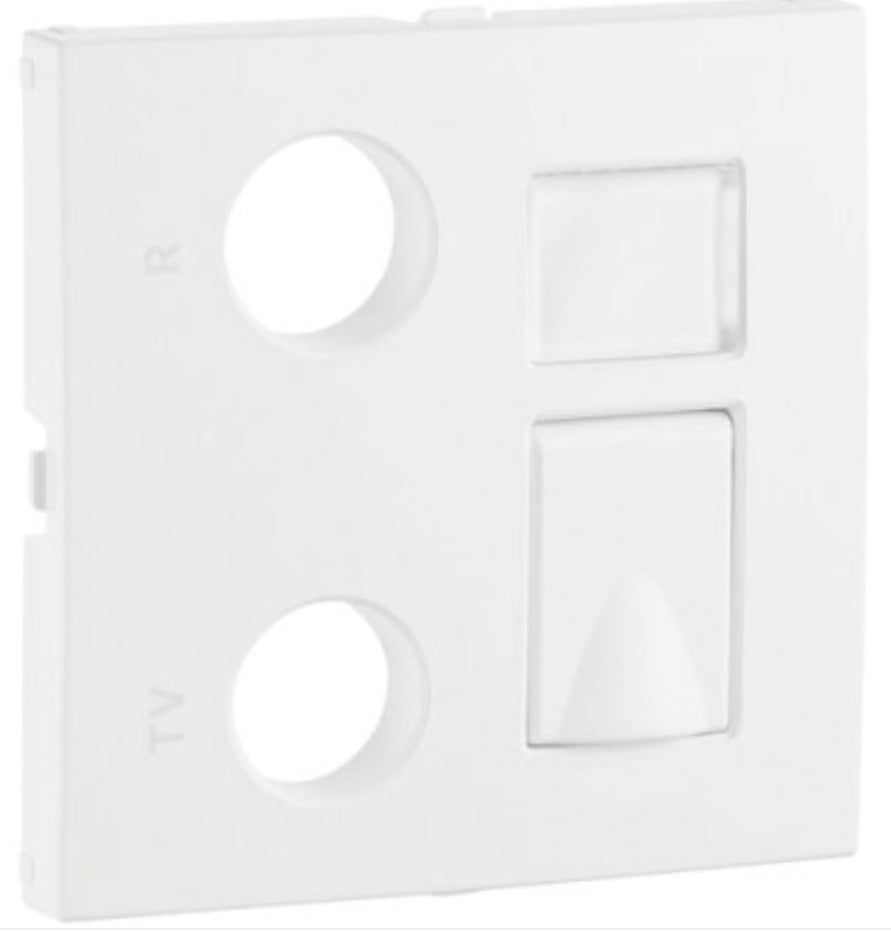 Efapel 90774T - Centro p/ Tomada Mista RTV/RJ45 - LOGUS90