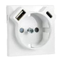 Efapel 90630T - Centro p/ Tomada Schuko c/ Carregamento USB/USB-C - LOGUS90