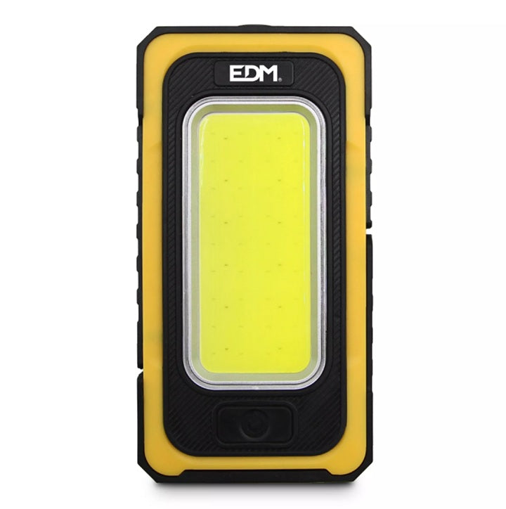 Lanterna Led Cob Solar Force, Recarregável c/ Gancho e Íman 10W 750Lm