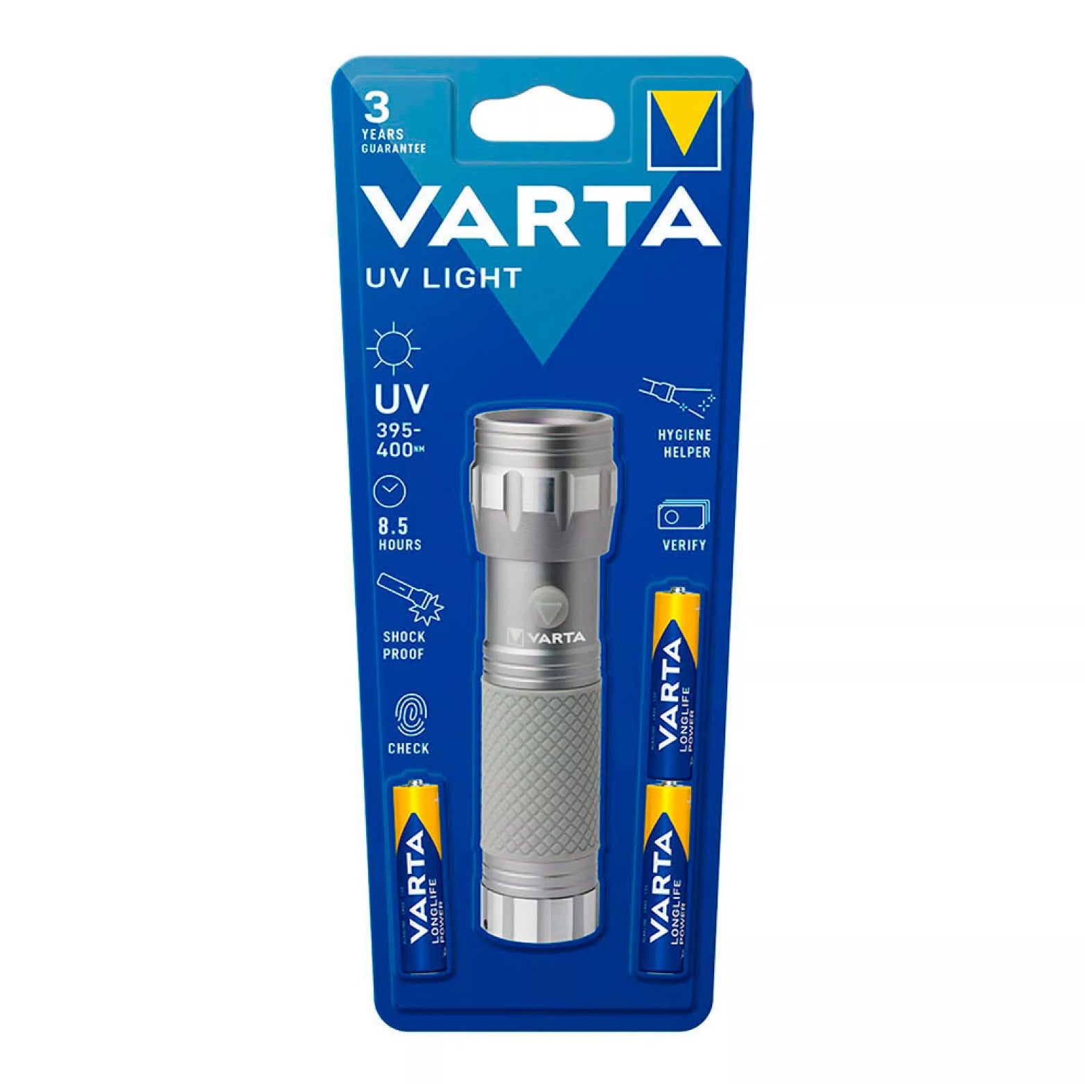 Lanterna UV Light Ultravioleta 3xAAA (Incluídas) - Varta