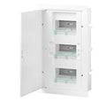 Quadro de Distribuição de Montagem Embutida c/ Porta Opaca 3 Filas 18 Módulos BR (E118) - TEV