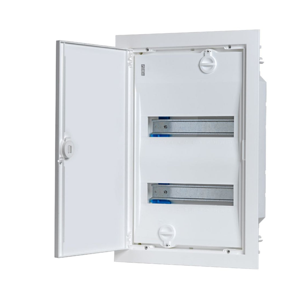 Quadro de Distribuição de Montagem Embutida c/ Porta Opaca BR 2 Filas 28 Módulos (E224) - TEV