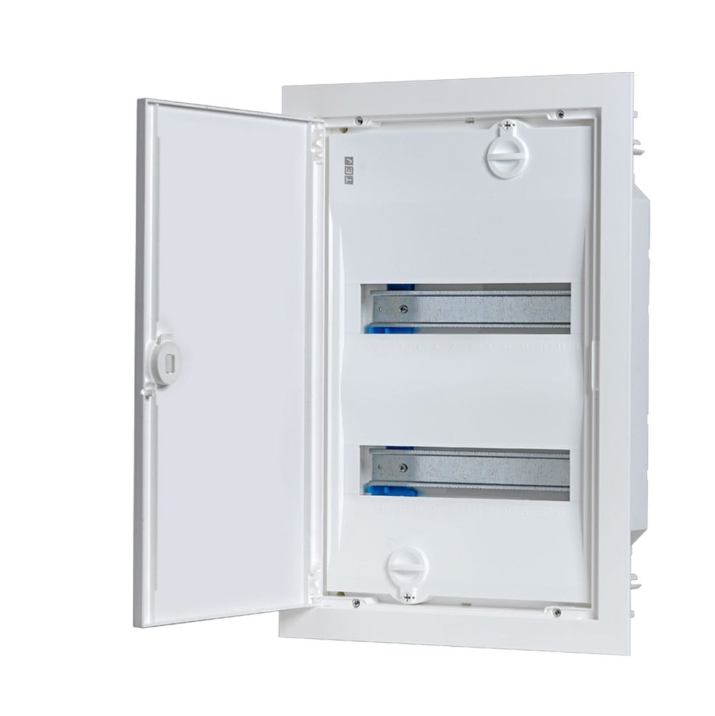 Quadro de Distribuição de Montagem Embutida c/ Porta Opaca BR 2 Filas 28 Módulos (E224) - TEV