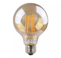 Lâmpada Globo c/ Filamento de Led E27 8W 2000K -Vidro Vintage