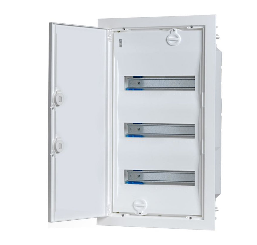 Quadro de Distribuição de Montagem Embutida c/ Porta Opaca 3 Filas 42 Módulos BR (E336) - TEV