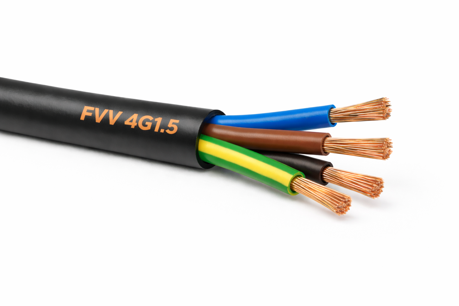 Cabo FVV 4G1.5 - Preto (ao metro)