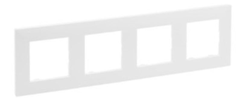 Legrand 864174 - Niloé Step - Quadro Quádruplo horizontal/vertical - Branco mate