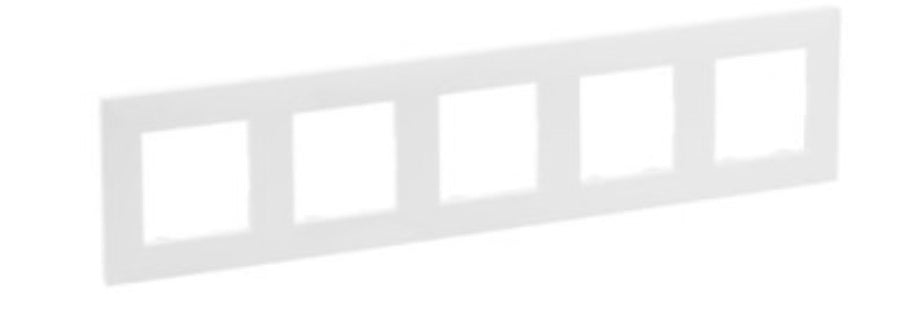 Legrand 864175 - Niloé Step - Quadro Quíntuplo horizontal/vertical - Branco mate