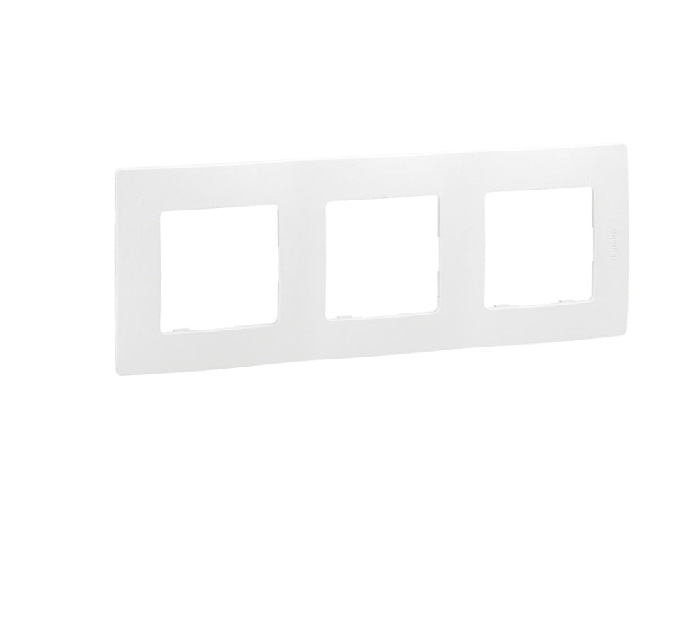 Legrand 864173 - Niloé Step - Espelho Triplo horizontal/vertical - Branco mate
