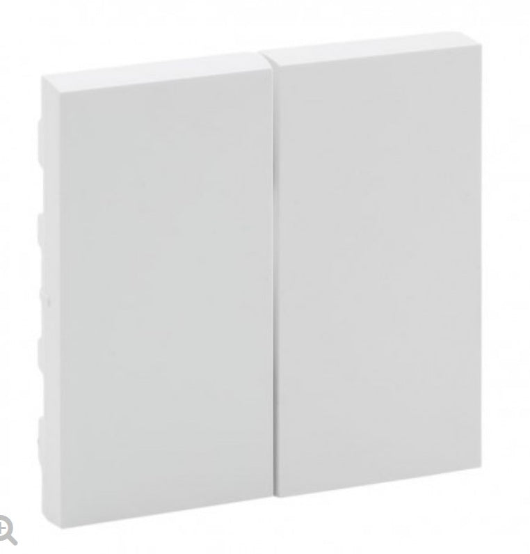 Legrand 864105 - Niloé Step - Teclas duplas (par) - Branco mate