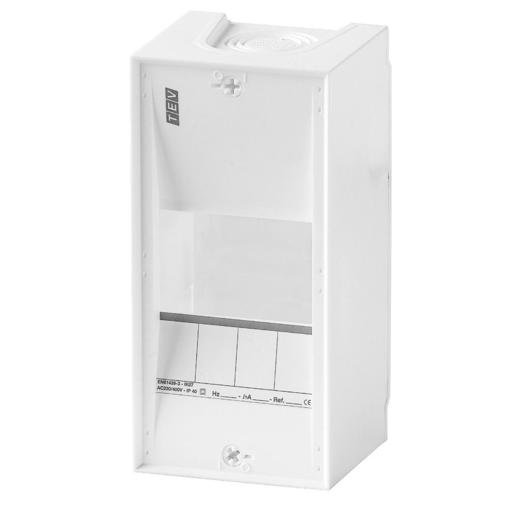 Quadro de Distribuição de Montagem Saliente 1 Fila 4 Módulos Branco (S 104)- TEV