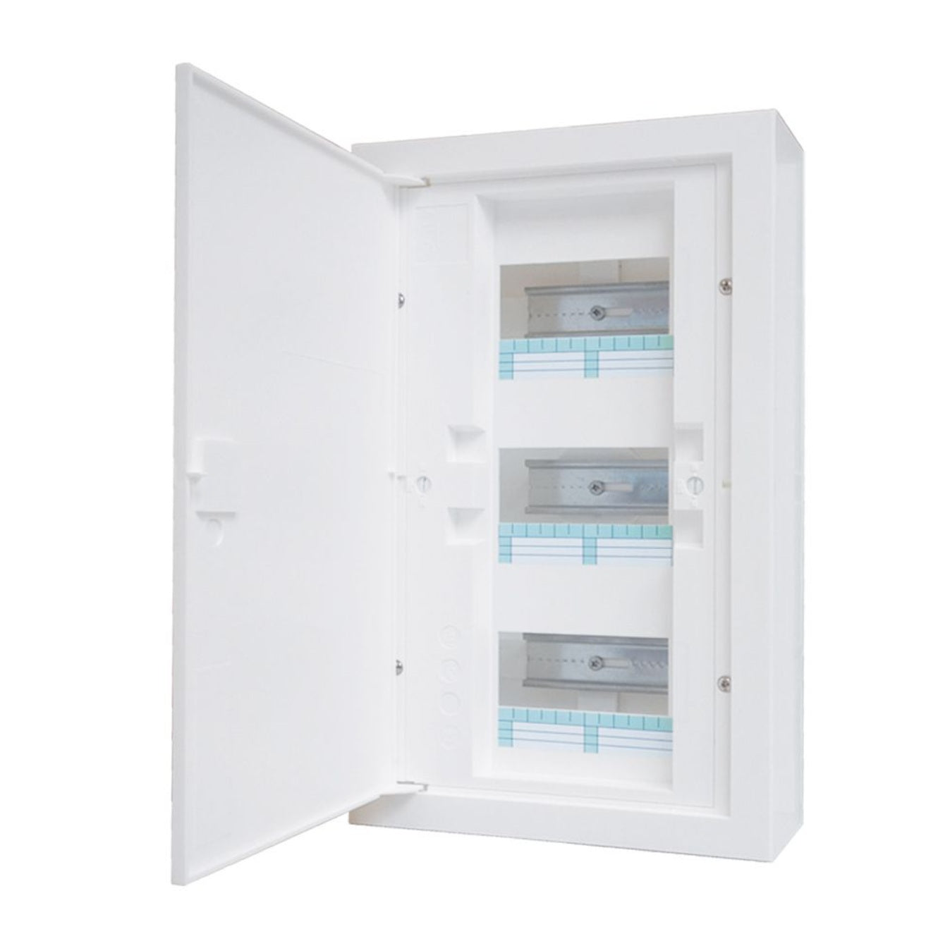 Quadro de Distribuição de Montagem Saliente IP20 3 Filas 18 Módulos BR c/ Porta Opaca (S 118) - TEV