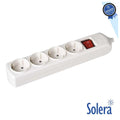 Extensão Elétrica 4x Schuko c/ Interruptor - Solera