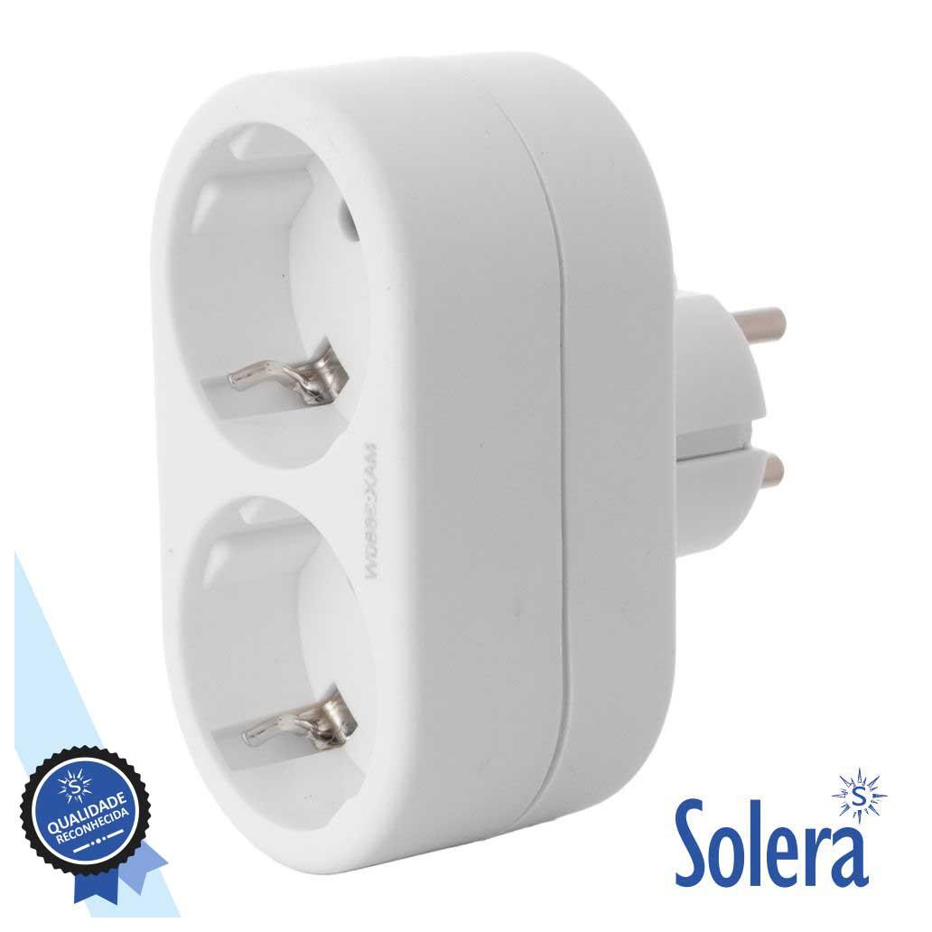 Ficha Dupla 2x Schuko - Solera