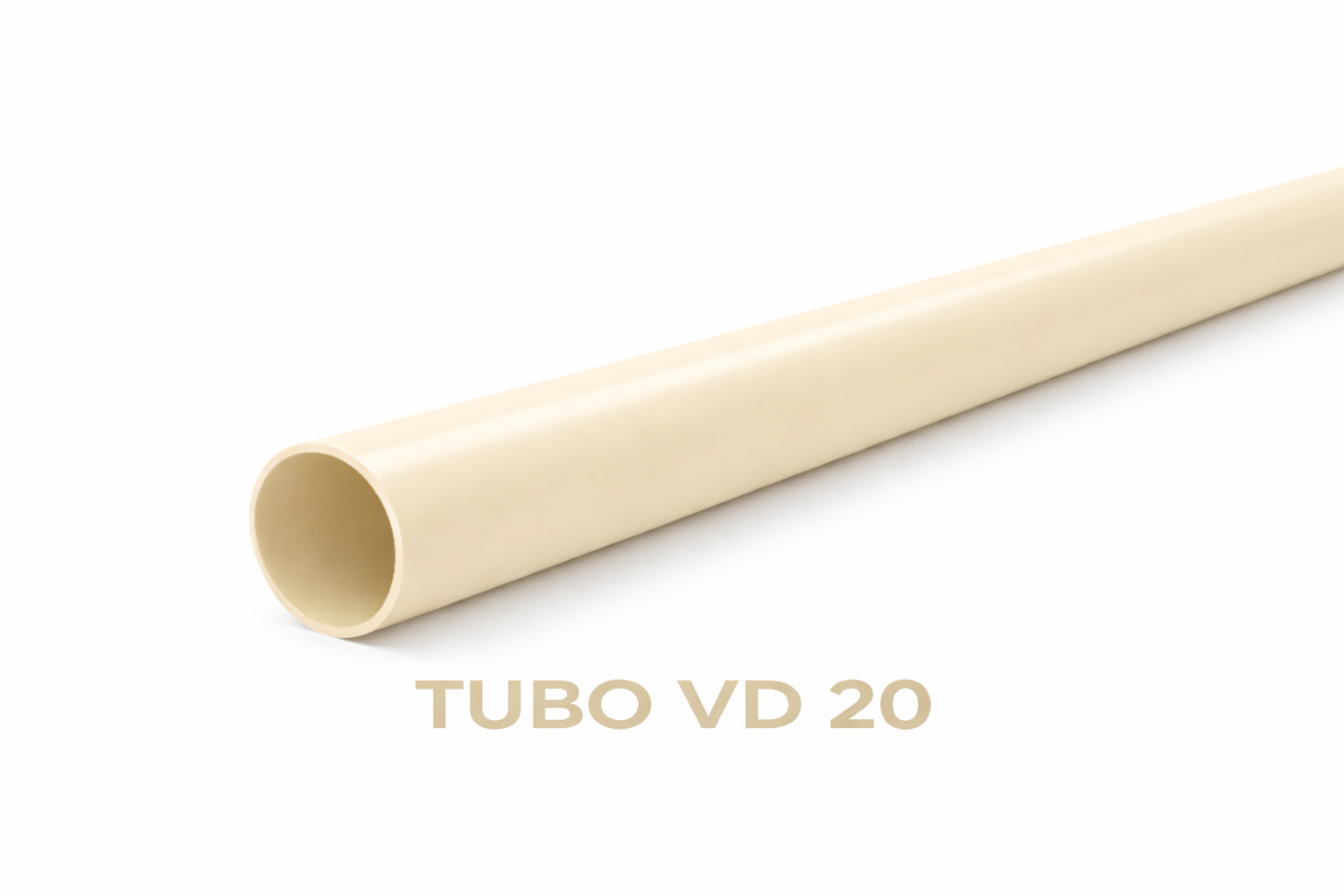 Tubo VD 20 Cinzento/Creme - 3 metros