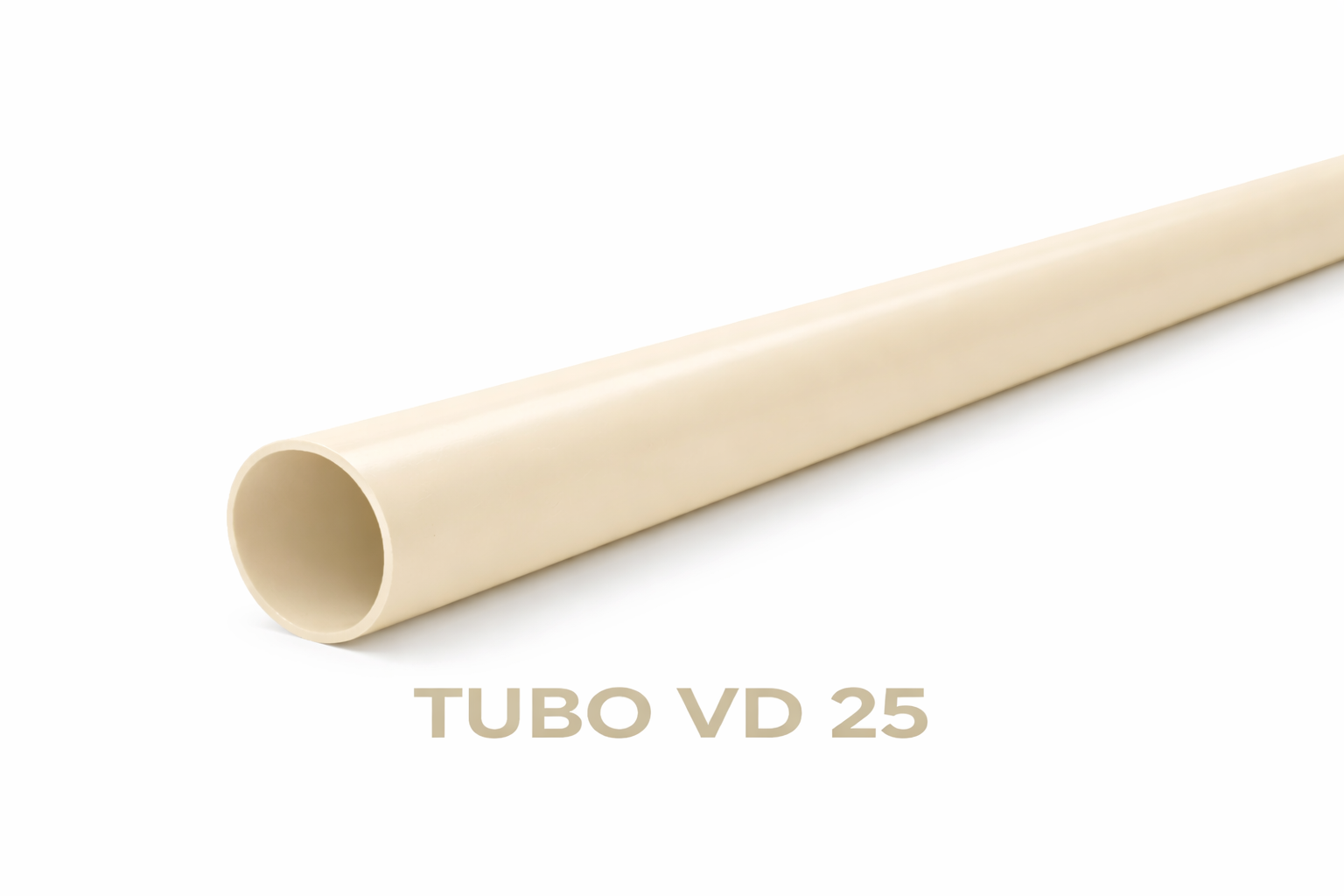 Tubo VD 25 Cinzento/Creme - 3 metros