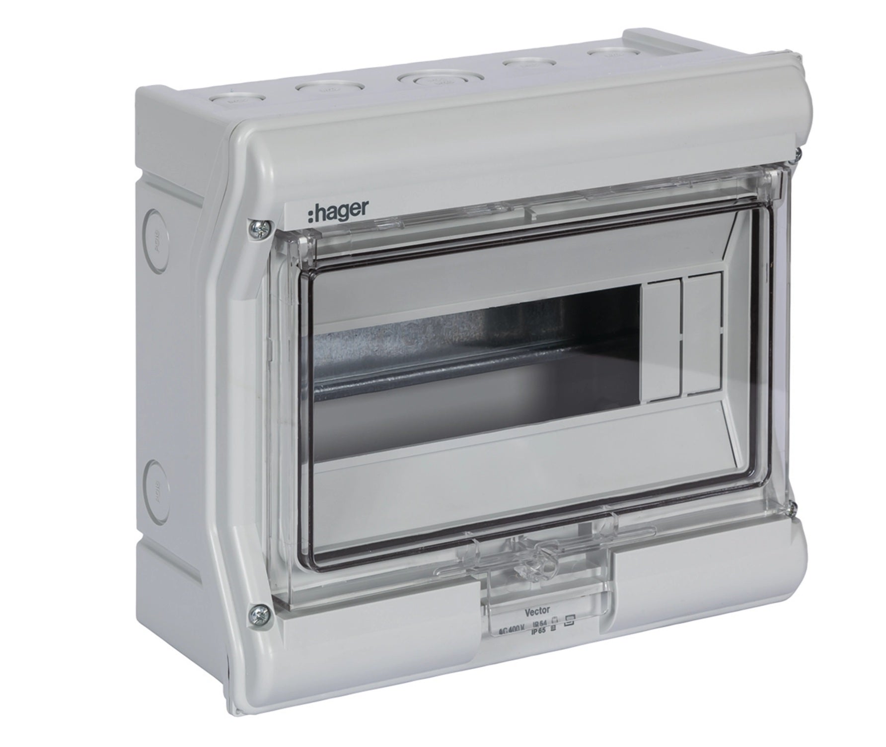 Caixa Vector Estanque IP55 1 Fila 8/az Módulos (VE110F) - Hager