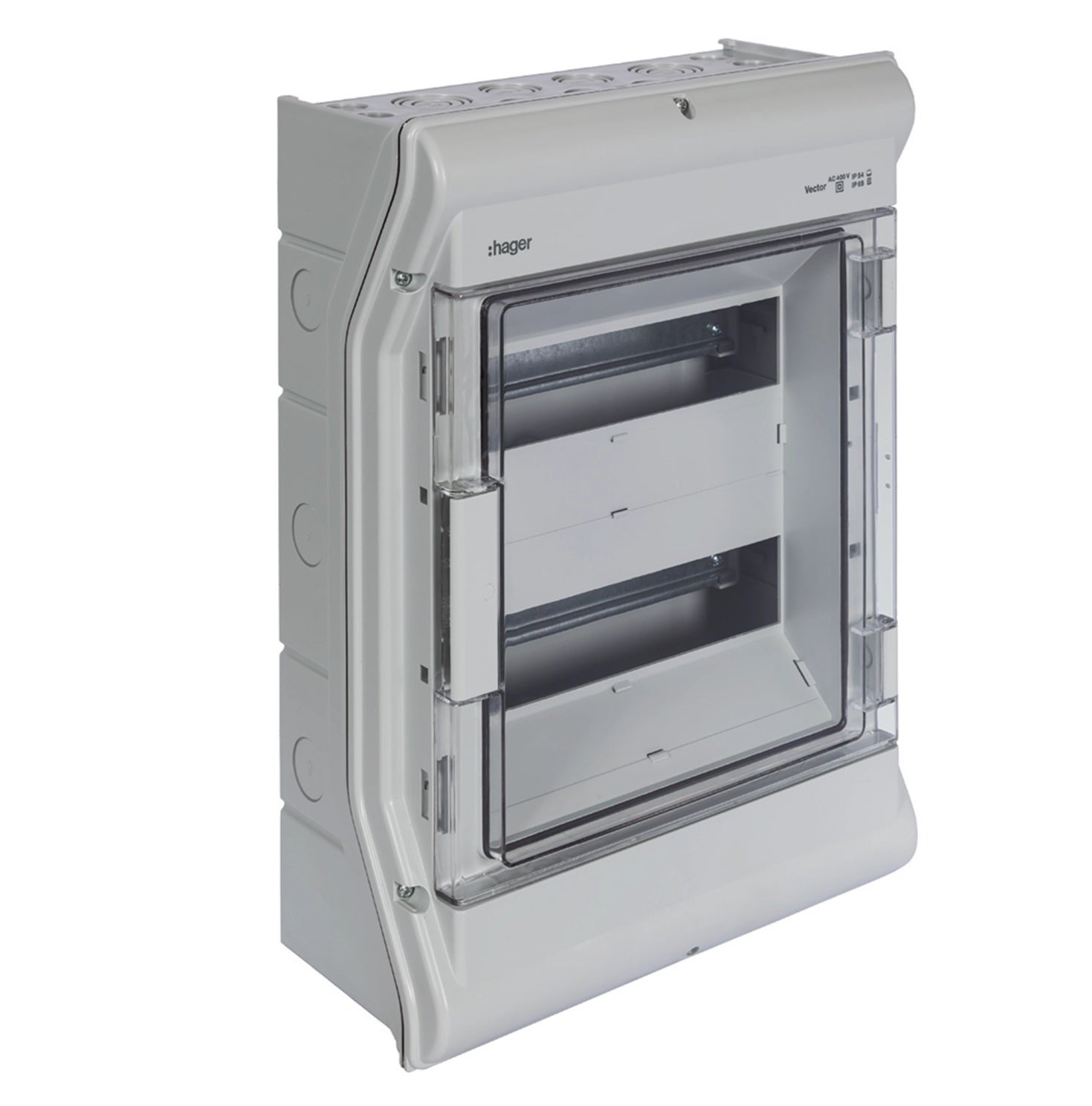 Caixa Vector Estanque IP55 2 Filas 24 Módulos (VE212F) - Hager