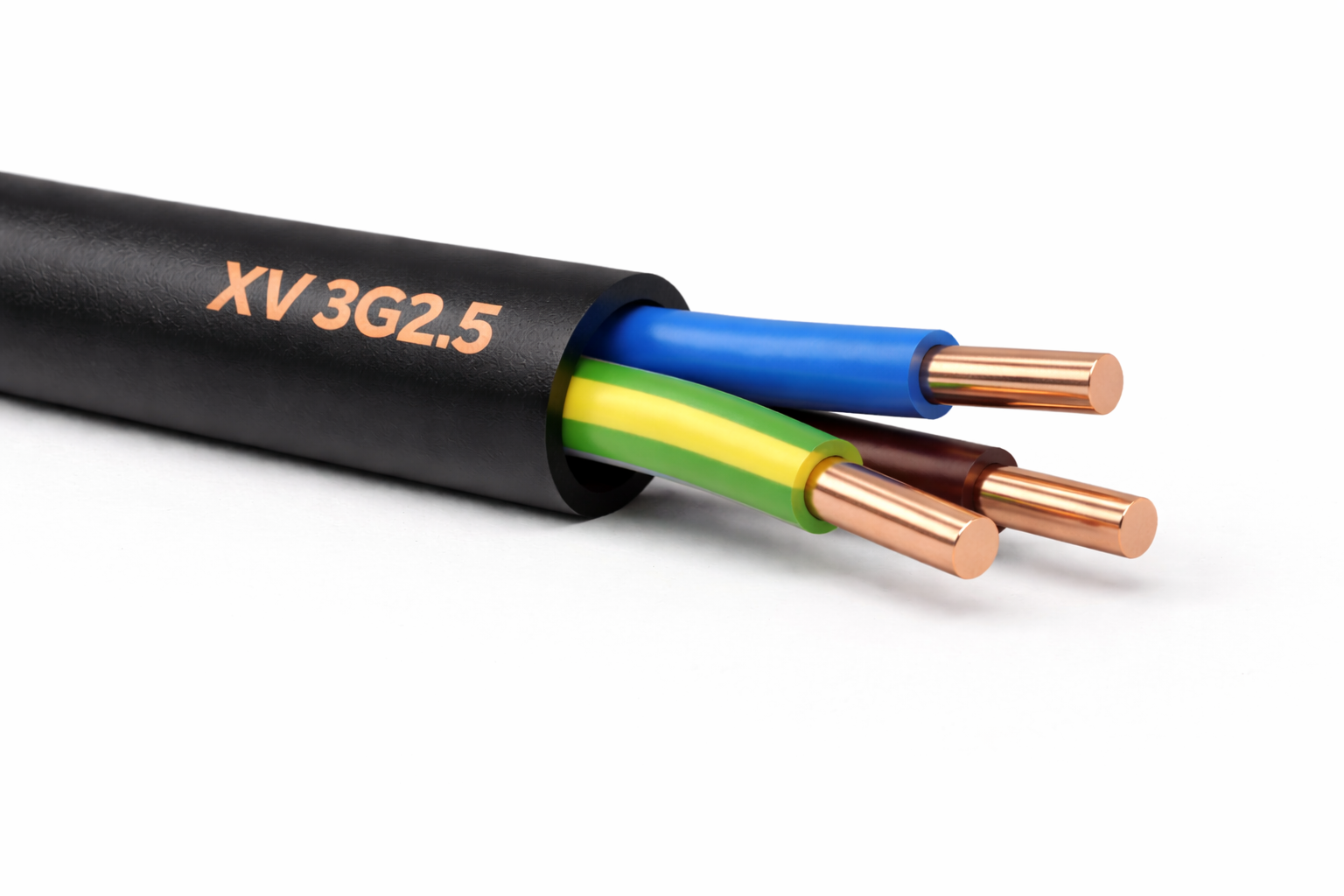 Cabo XV 3G2.5 - Preto (ao metro)