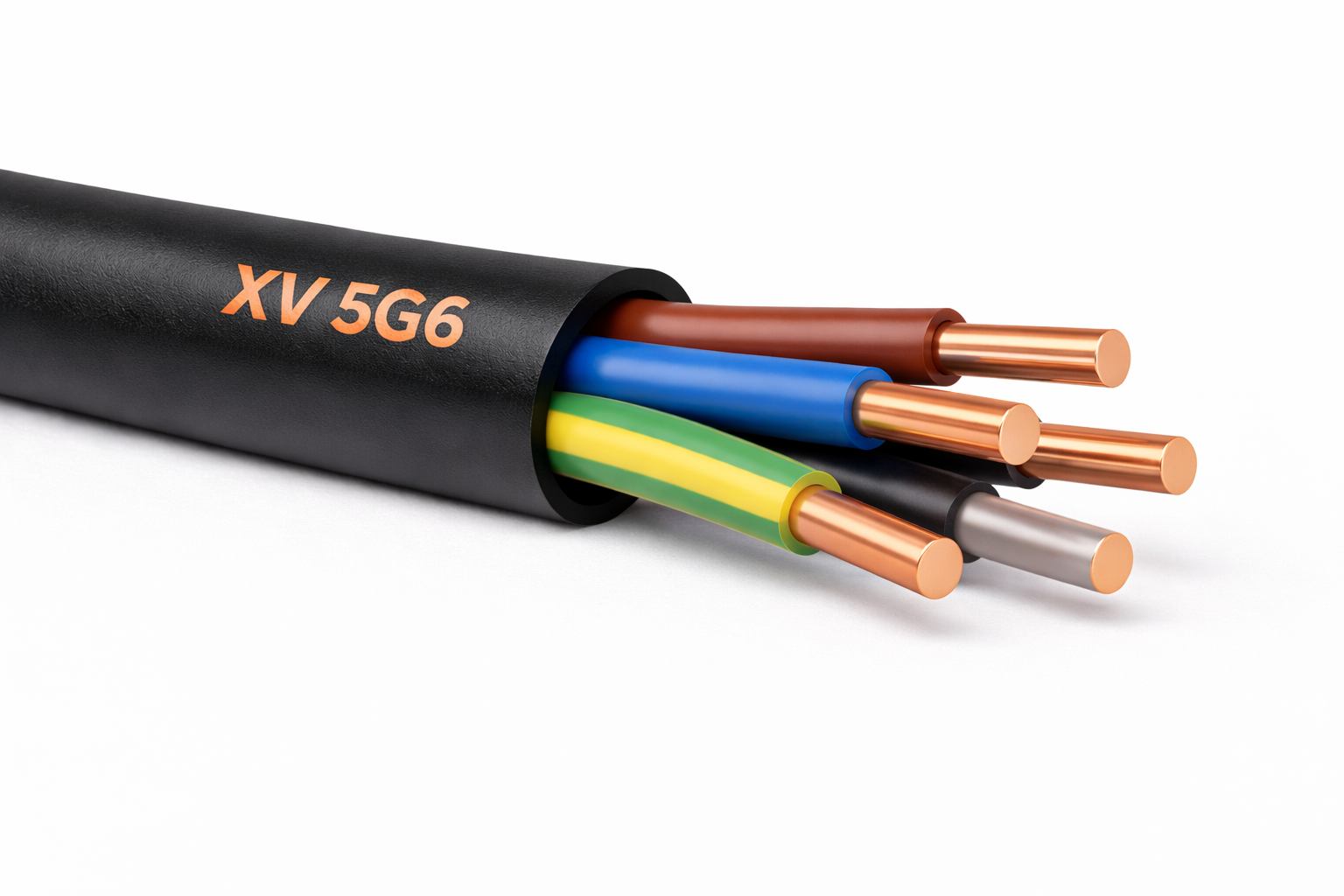 Cabo XV 5G6 - Preto (ao metro)